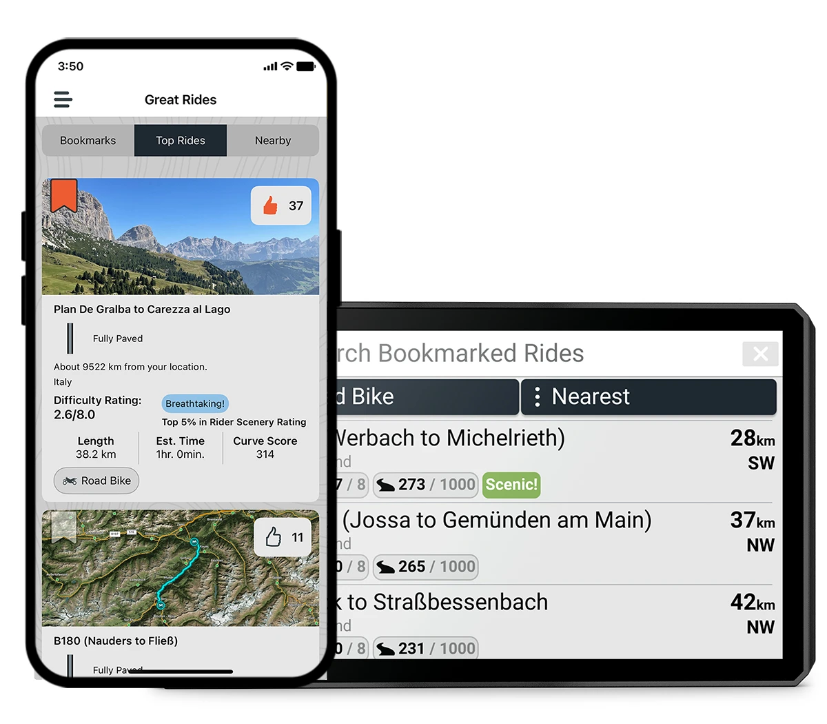 Garmin Zumo XT3 trasy